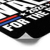 Waltz 2024 voor de mensen Kamala Harris Tim Waltz Poster (Hoek)