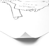 Waltz Dance Fine Art Drawing Foto Afdruk (Hoek)