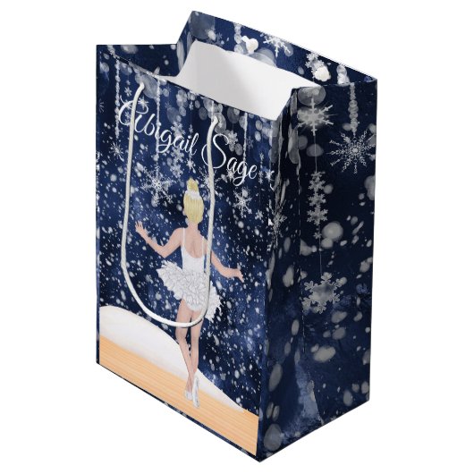 Waltz of the Snowflakes the Nutcracker Ballet Medium Cadeauzakje (Voorkant Gekanteld)