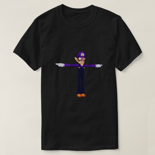 Waluigi T-pose Meme Classic T-shirt (Design voorkant)