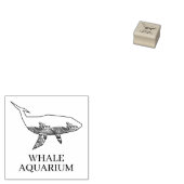 Walvis Aquarium Rubberstempel (Gestempeld)