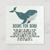 walvis baby baby shower informatiekaartje (Voorkant)