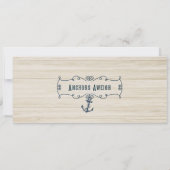  walvis, Baby shower Ticket Invitation Kaart (Achterkant)