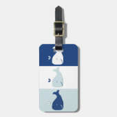 walvis bagagelabel (Voorkant verticaal)