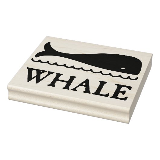 Walvis bij Zee Tekening Rubber Art Stamp Rubberstempel (Stempel)