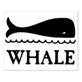 Walvis bij Zee Tekening Rubber Art Stamp Rubberstempel (Afrduk)