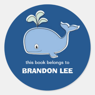 Walvis Boekplaten, BB Ronde Sticker
