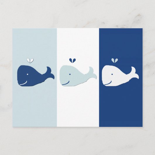 walvis briefkaart (Voorkant)