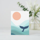 walvis briefkaart (Staand voorkant)