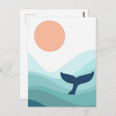 walvis briefkaart (Voorkant / Achterkant)