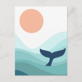 walvis briefkaart (Voorkant)