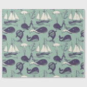 walvis cadeaupapier (Vlak)