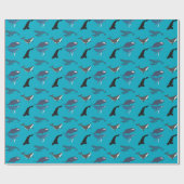 Walvis Cadeaupapier (Vlak)