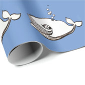 Walvis cartoon cadeaupapier (Rol Hoek)