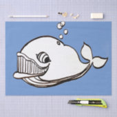 Walvis cartoon tissuepapier (Craft)