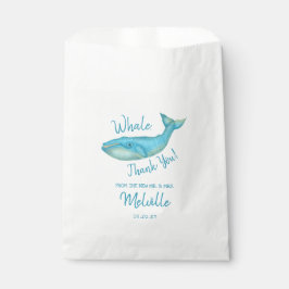 walvis dank u nautische strand oceaan bruiloft bedankzakje