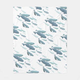 Walvis Dekbed Beluga Walvis Kunst Vlies Dekens
