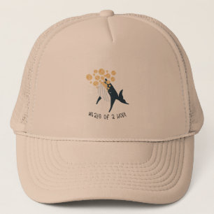 Walvis eet Bitcoins grappig Trucker Pet