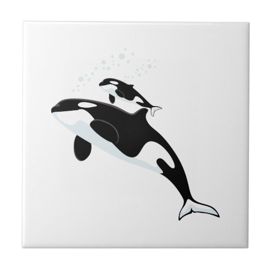 walvis en Baby Tegeltje (Voorkant)