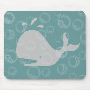 walvis en bubbels muismat