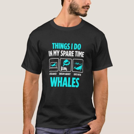 Walvis en orka zeezoogdier walvis t-shirt (Voorkant)