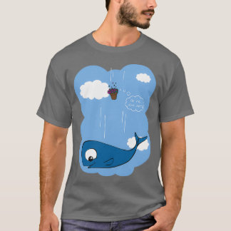 walvis en petunia's t-shirt