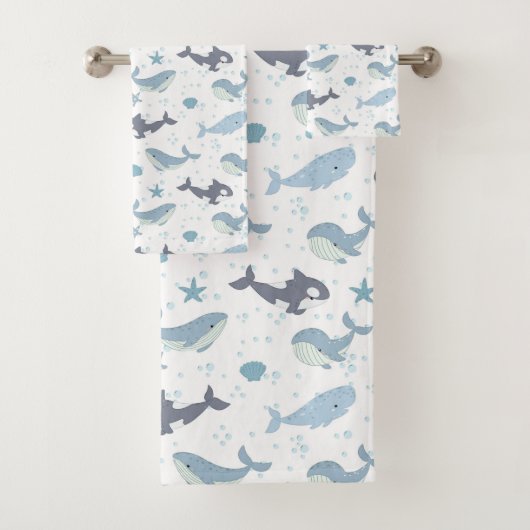 walvis en vulwalvis bad handdoek (Insitu)