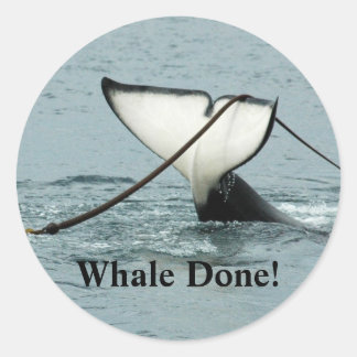 Walvis gedaan! Sticker