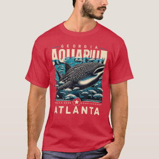Walvis Haai Oceaan Leven Atlanta Souvenir Kunst vi T-shirt