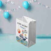 Walvis hebben een splash gepersonaliseerde jongens medium cadeauzakje