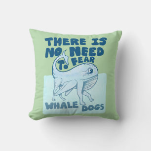 Walvis Hond grappig wezen Kussen