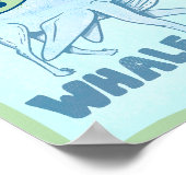 Walvis Hond grappig wezen Poster (Hoek)
