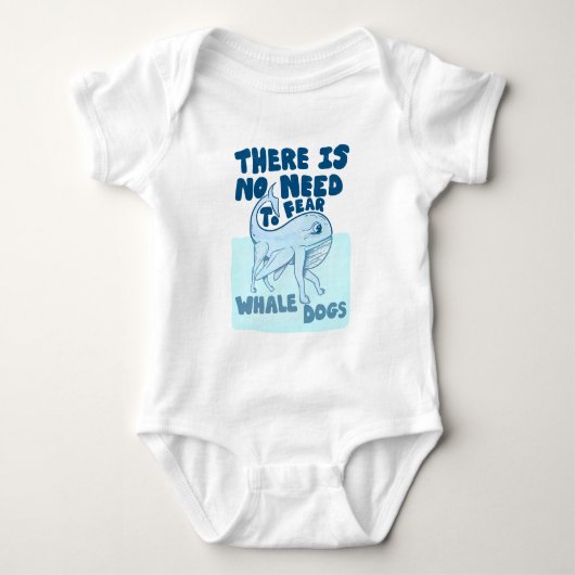 Walvis Hond grappig wezen Romper (Voorkant)