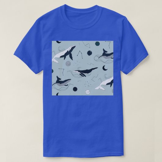 walvis in de ruimtevaartsector t-shirt (Design voorkant)
