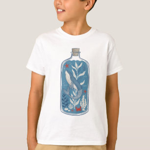 Walvis In Eén Fles Nautilus Oceaan Leven Grafiek T-shirt