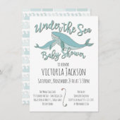 walvis in het kader van de uitnodiging tot het Bab (Voorkant / Achterkant)