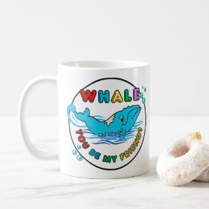 Walvis jij bent mijn vriend Blue Bubble bultrug wa Koffiemok