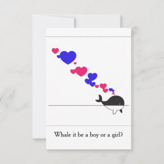 Walvis, kan het een jongen of een meisje zijn? kaart