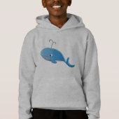 walvis - Kinderen Pullover Hoodie (Voorkant)