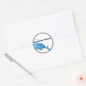 walvis - Klassieke ronde Sticker, glanzend  Sticker (Envelop)