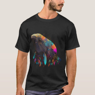 Walvis Kleurrijke vis Favoriete dier Fan Favoriet T-shirt