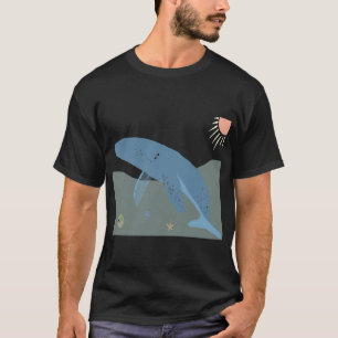 walvis, kogelvis, zeester, cute dieren onder t t-shirt