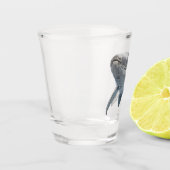 Walvis Kunst Oceaan Strand Shot Glas (Links)