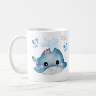 Walvis met een verband en bubble Coffee Mok