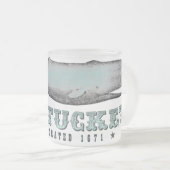  walvis Nantucket Massachusetts MA Inc 1671 Matglas Koffiemok (Voorkant rechts)