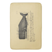  walvis Nautical Steampunk Badmat (Voorkant Verticaal)