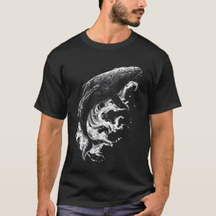 Walvis Oceaan Dier Liefhebber Kunst Motief T-shirt