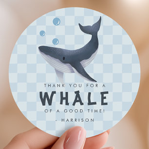 Walvis Onder De Zee Oceaan Dank Je Favoriet Ronde Sticker