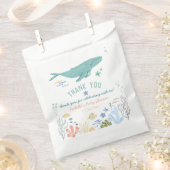 Walvis onder het Zee Baby shower Dank u Bedankzakje (Geknipt)