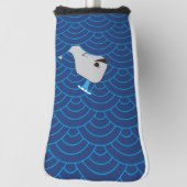 walvis op het zee golfheadcover (Draai 90)